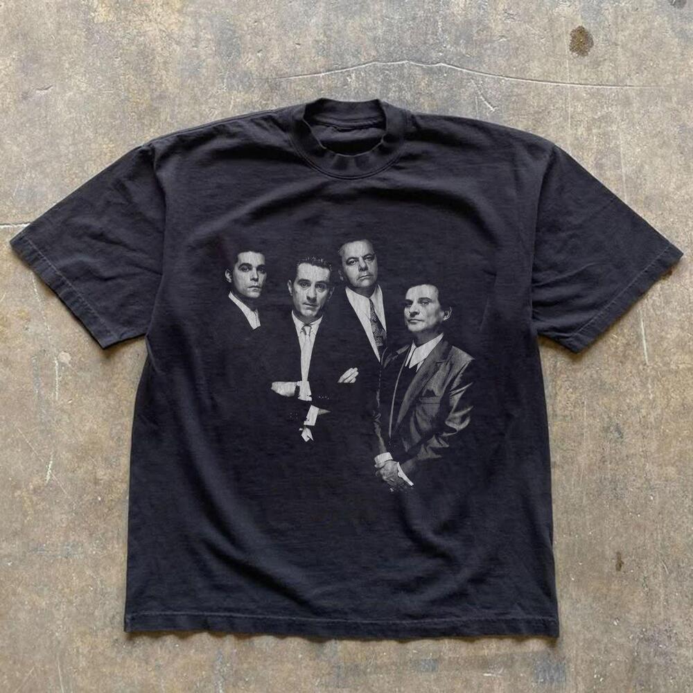 Goodfellas 1990 Mafia Crime Movie Cast Gangster Graphic Tee